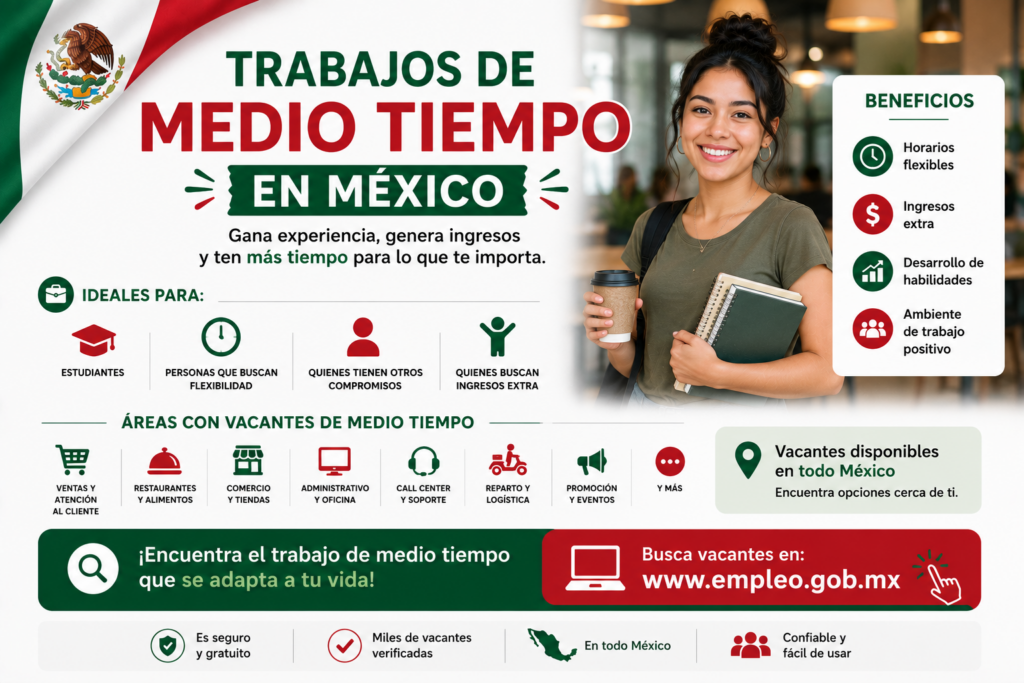 Trabajos de medio tiempo en México