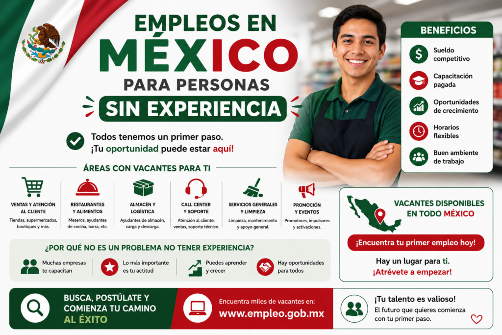 Empleos en México para personas sin experiencia